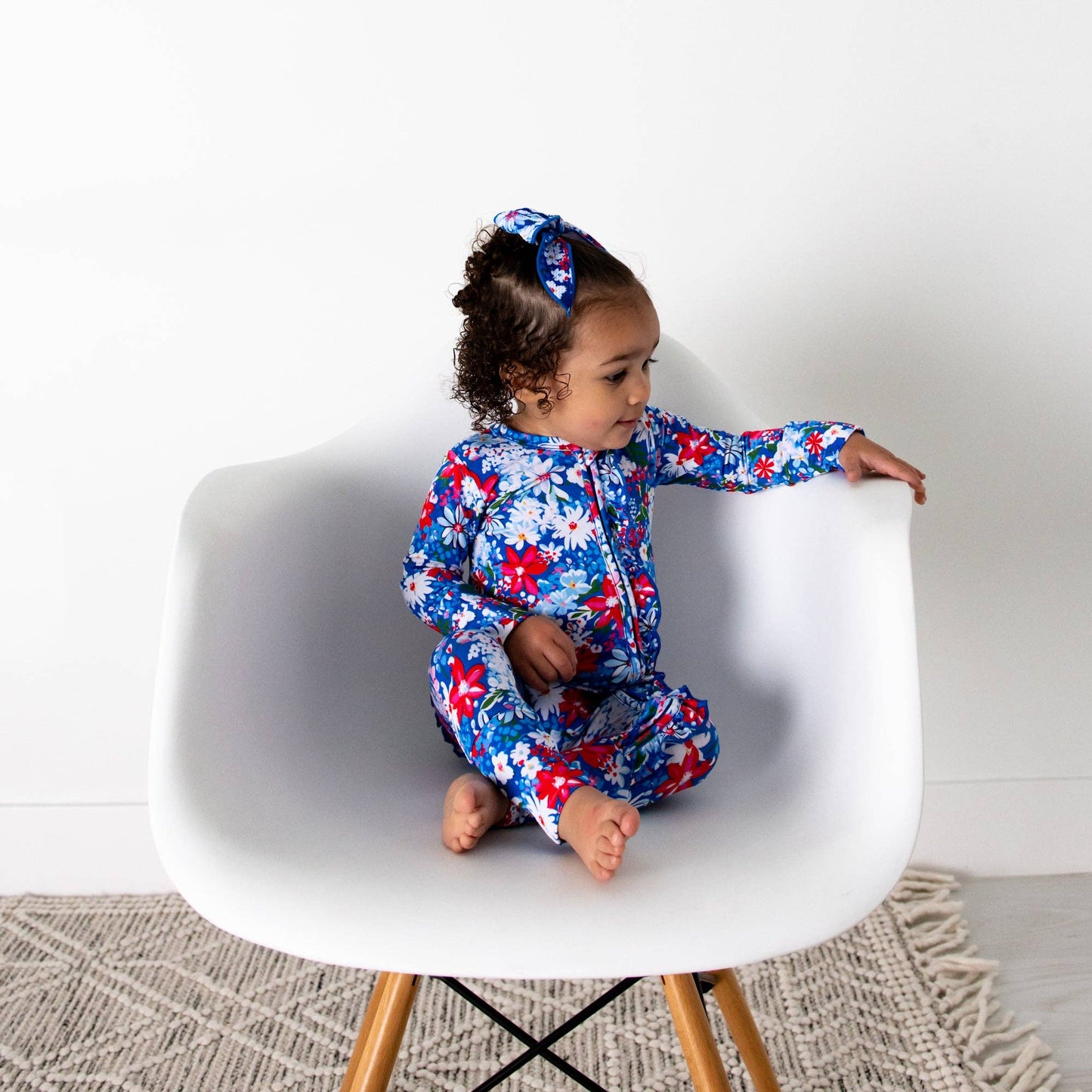 Presley Floral Ruffle Zip