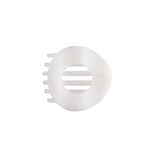Coconut White | Medium | Flat Circle Hair Clip