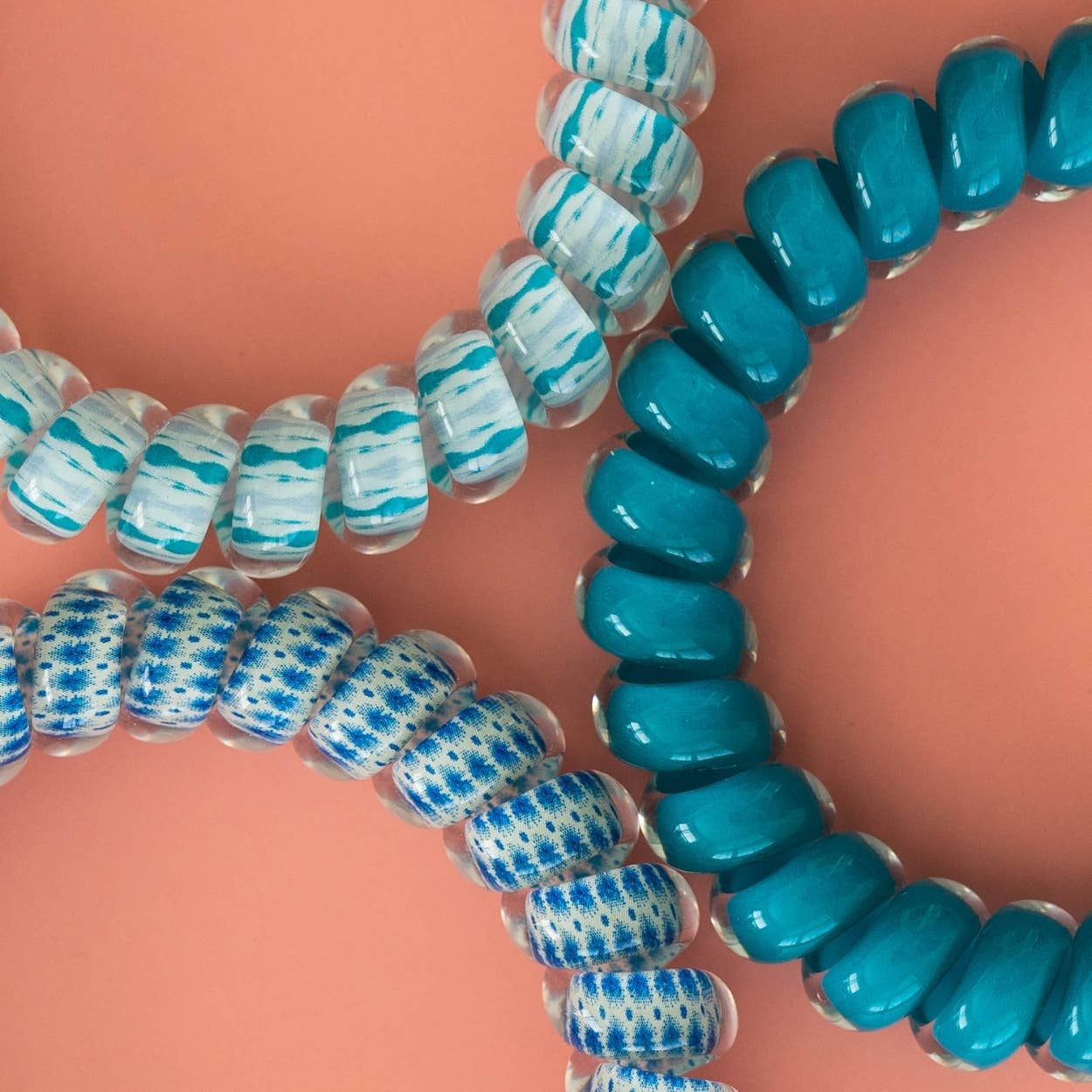 Teleties Spiral Hair Coils in Soft Surf