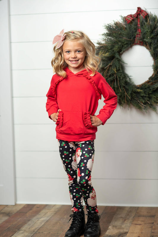 Santa Hoodie & Leggings Set