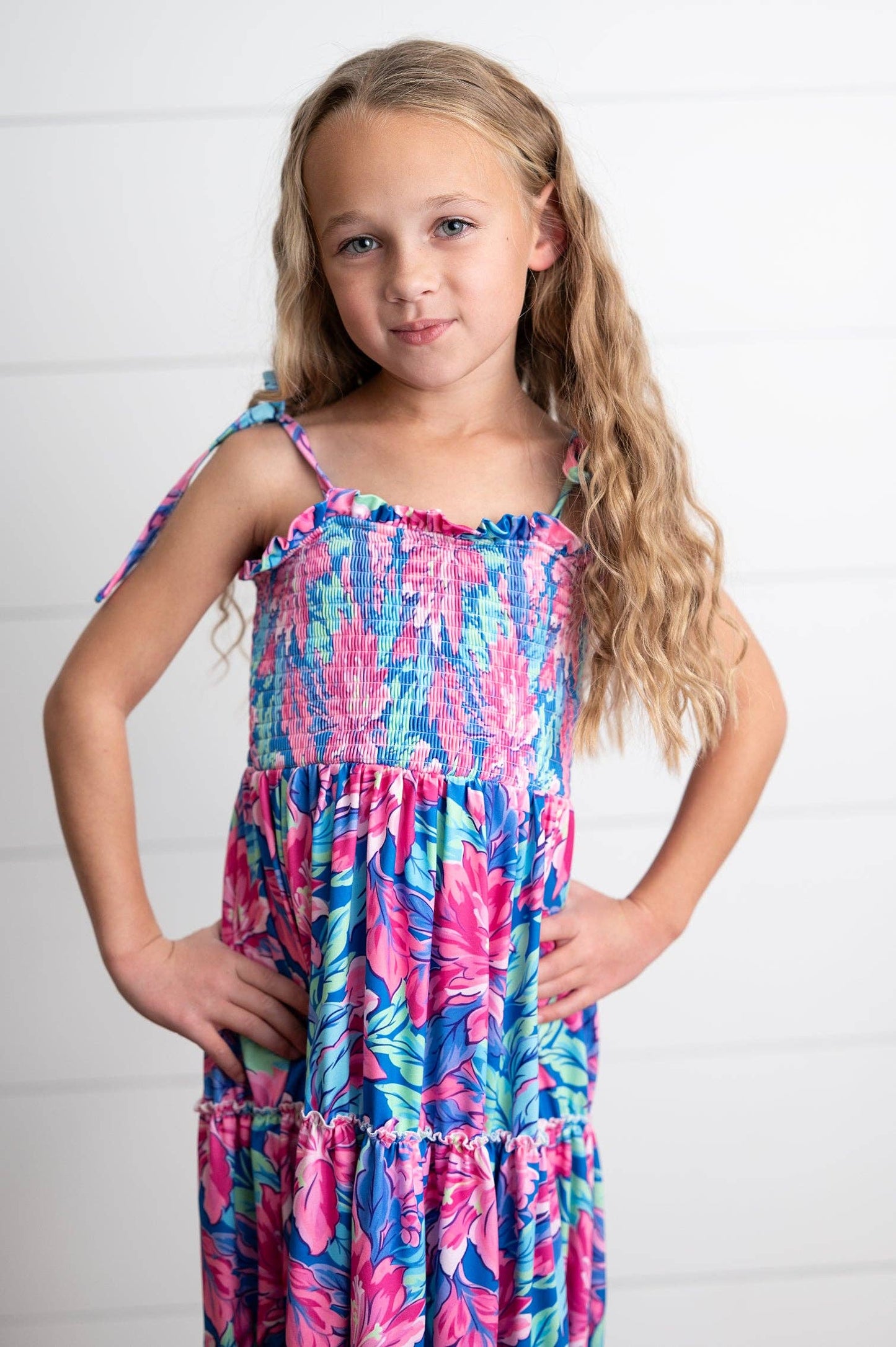 Girls Tiered Maxi Dress