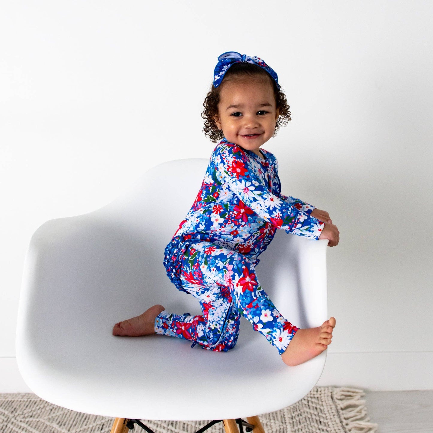 Presley Floral Ruffle Zip