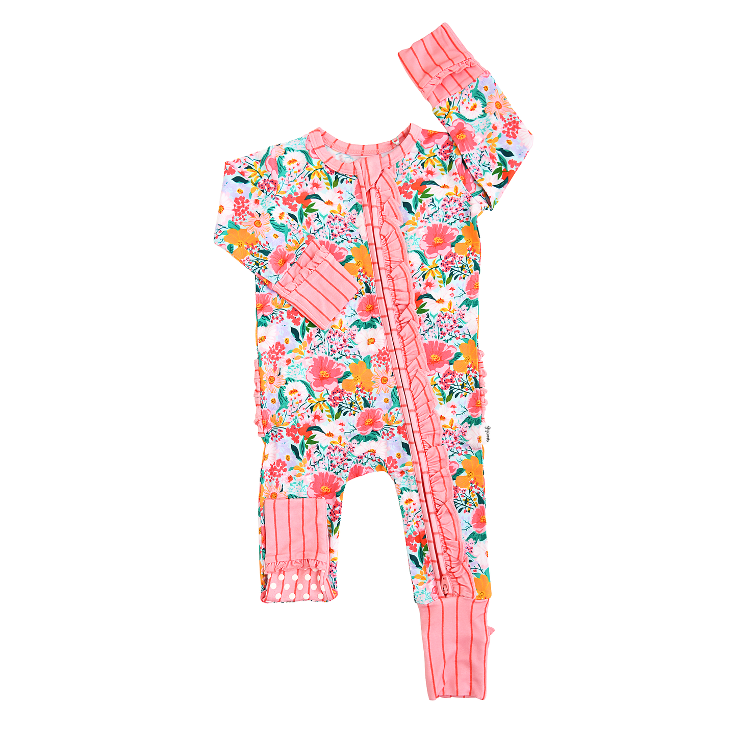 Cecelia Floral RUFFLE ZIP