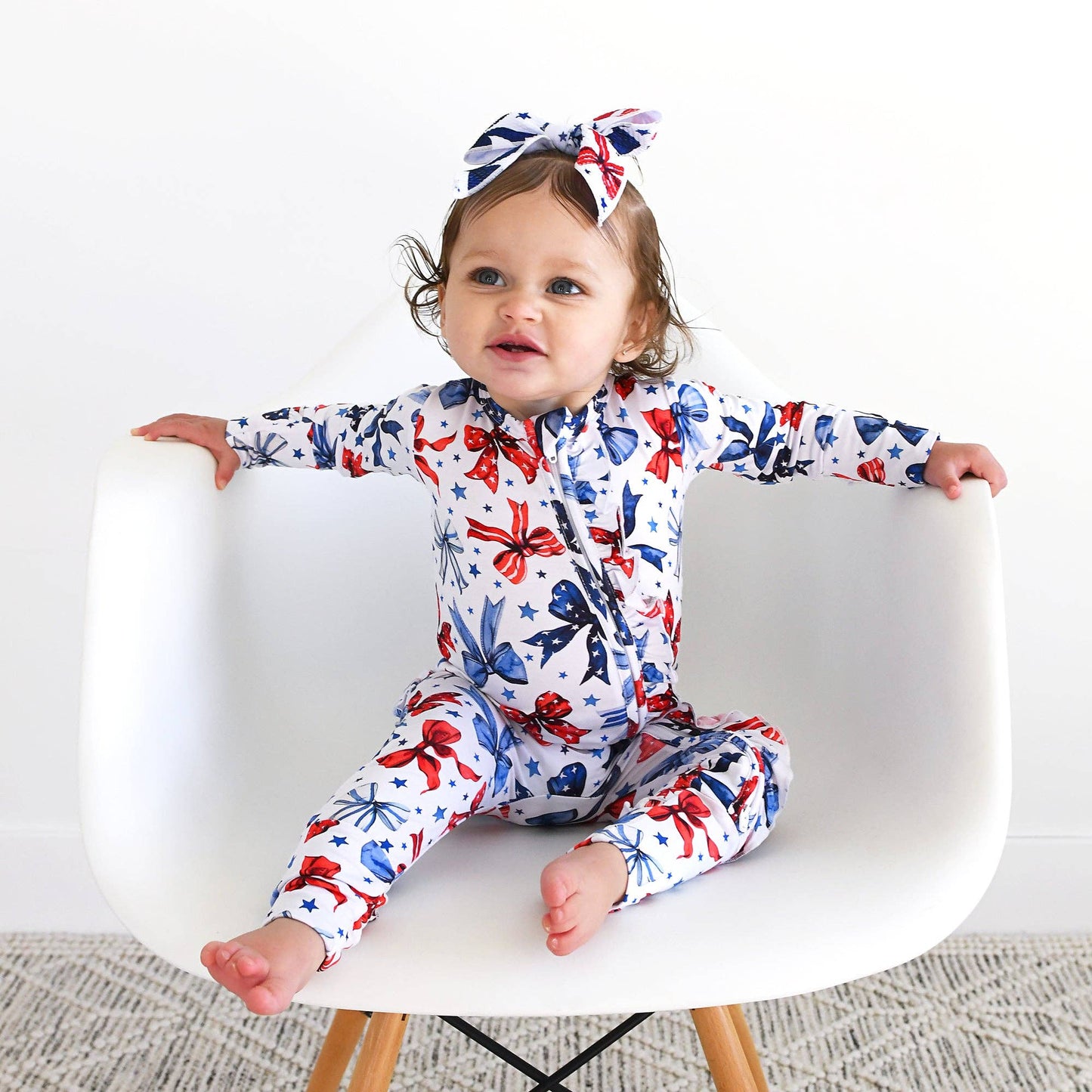 Eleanor Bows Ruffle Zip