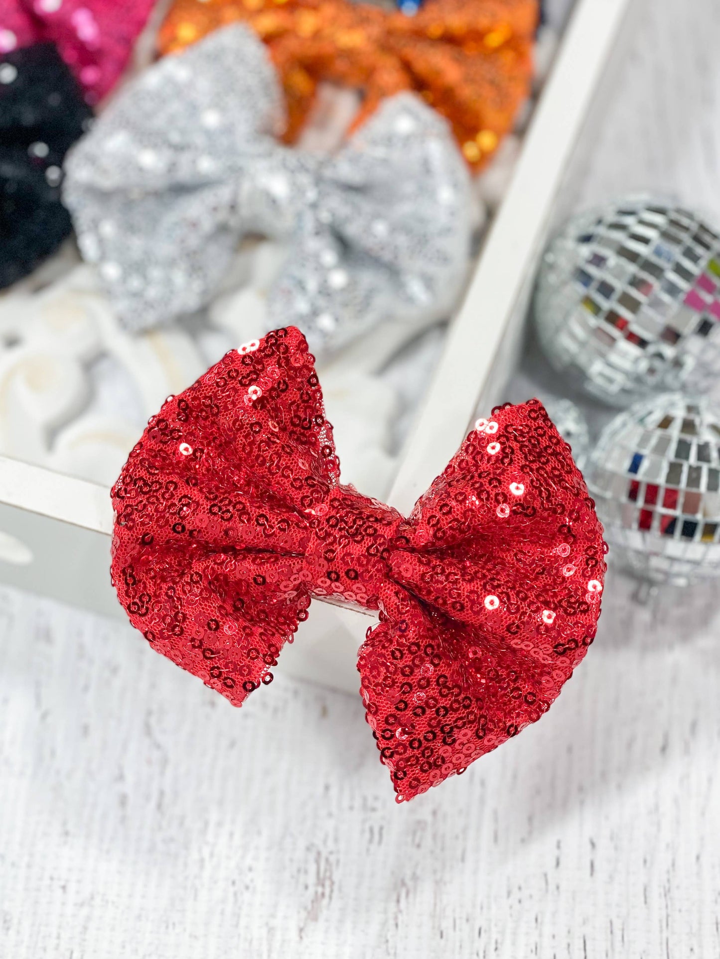 Fancy Sequin Hair Bow