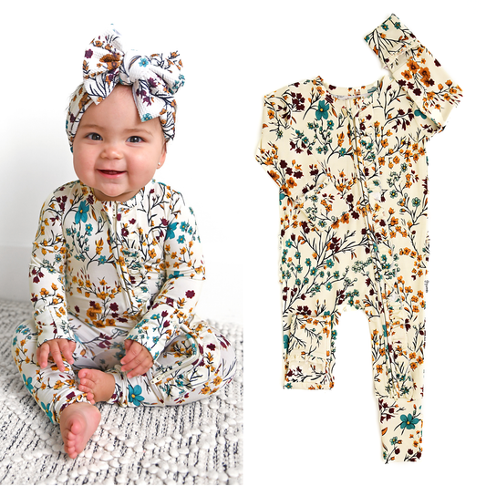 Maren Floral RUFFLE ZIP