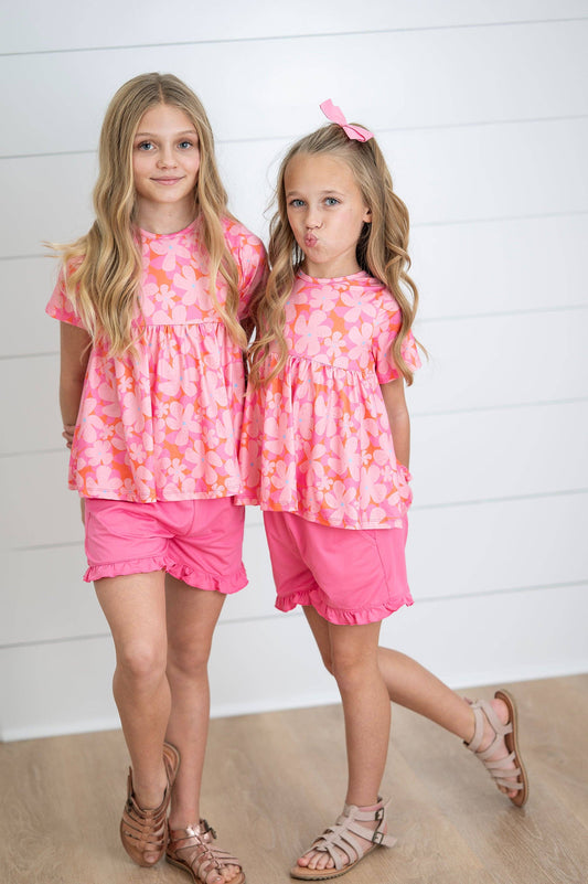 Kids Brynn Ruffle Short Set