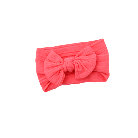 Coral Pink SOFT NYLON ELASTIC HEADBAND