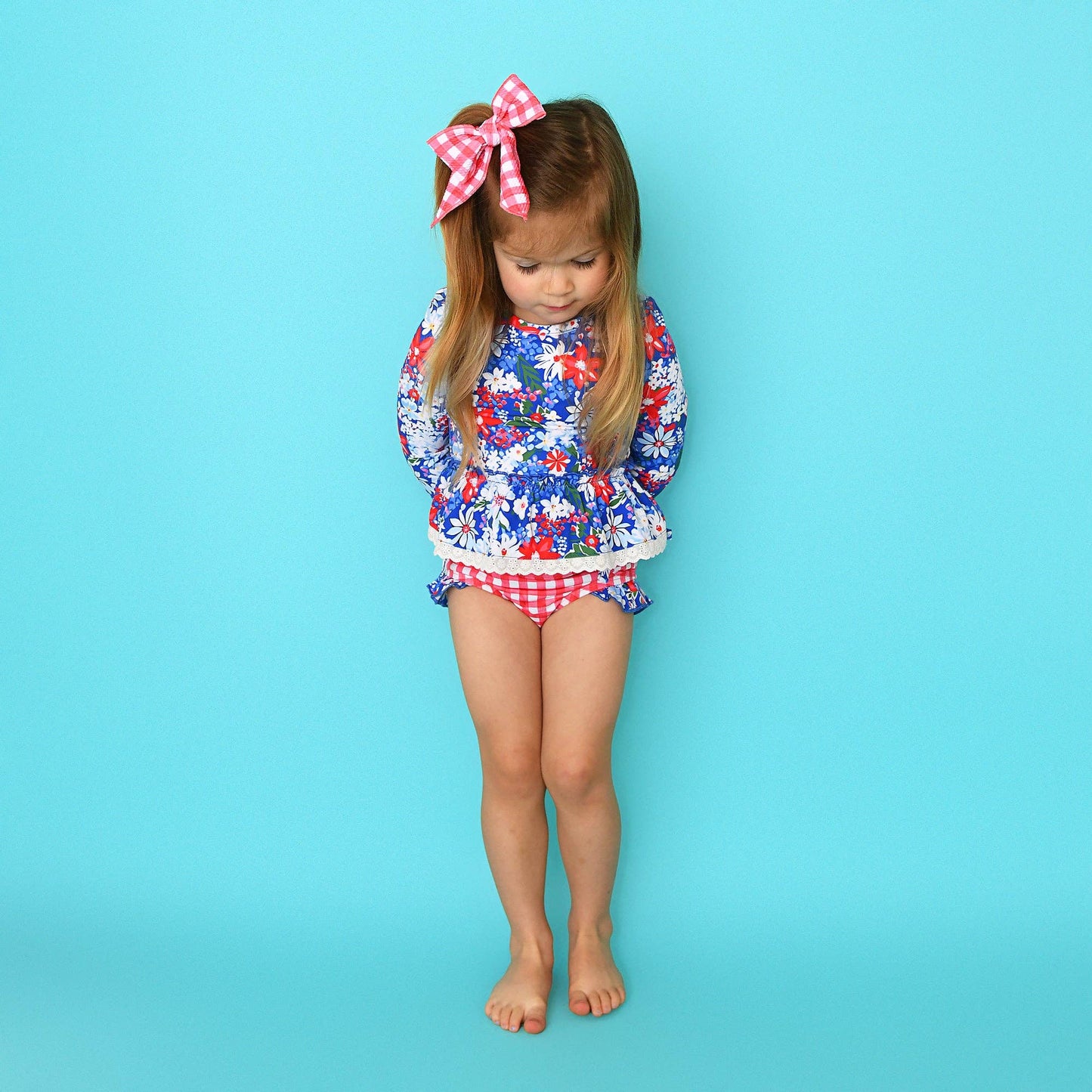Presley RASH GUARD TWO PIECE SWIM SET