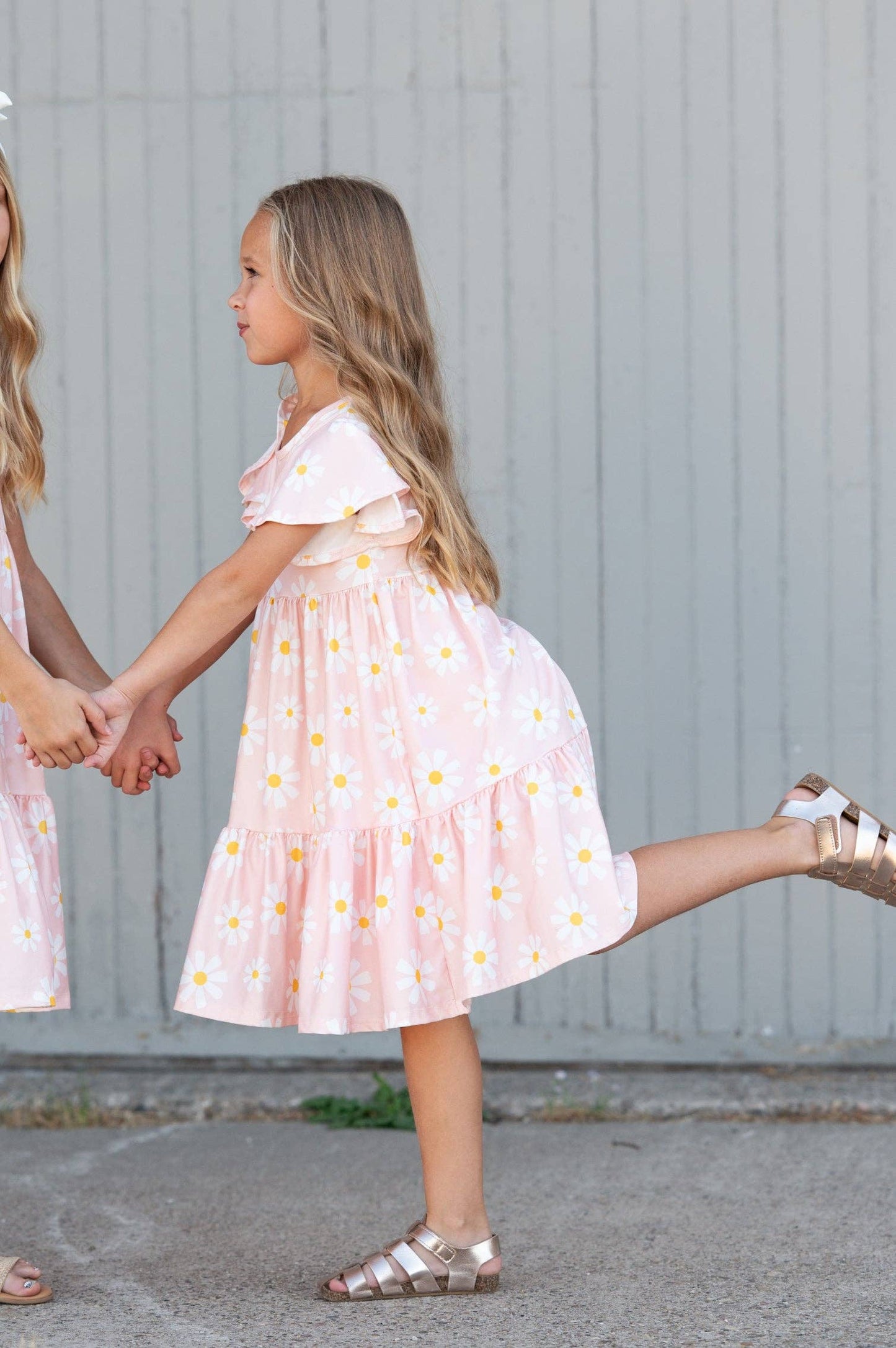 Girls Emma Spring Daisy Dress