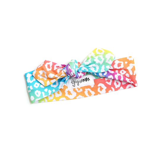 Summer Leopard TOPKNOT HEADBAND
