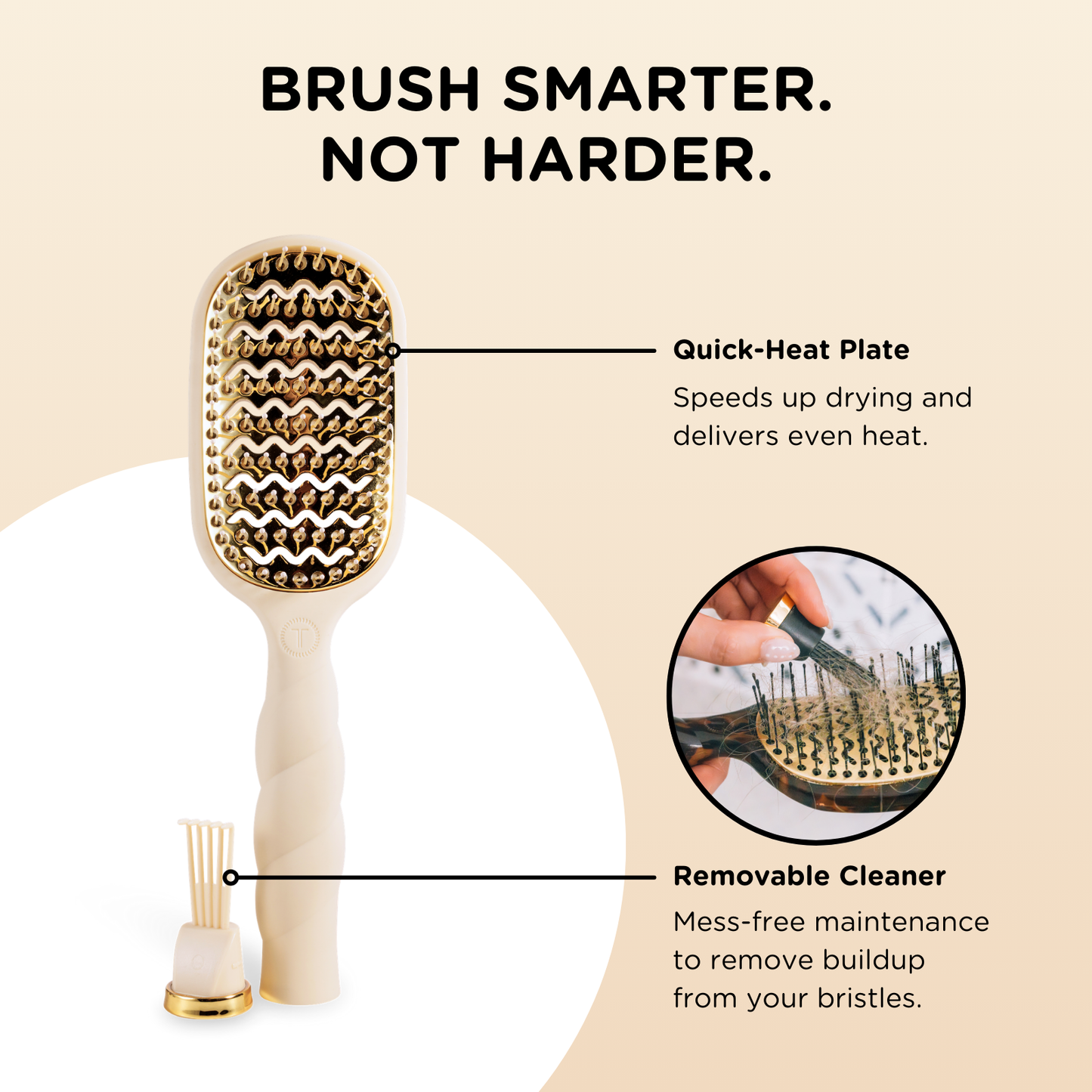 Vented Hair Brush | Tan