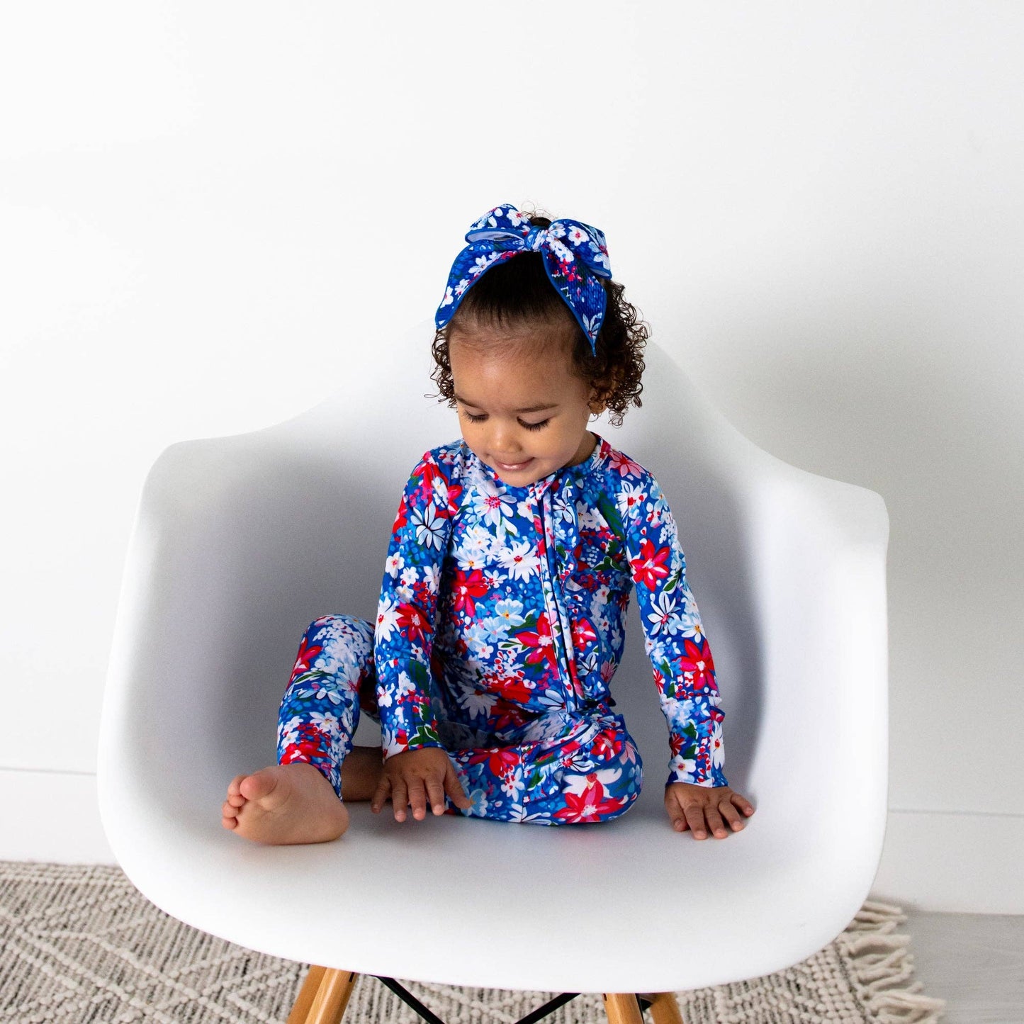 Presley Floral Ruffle Zip