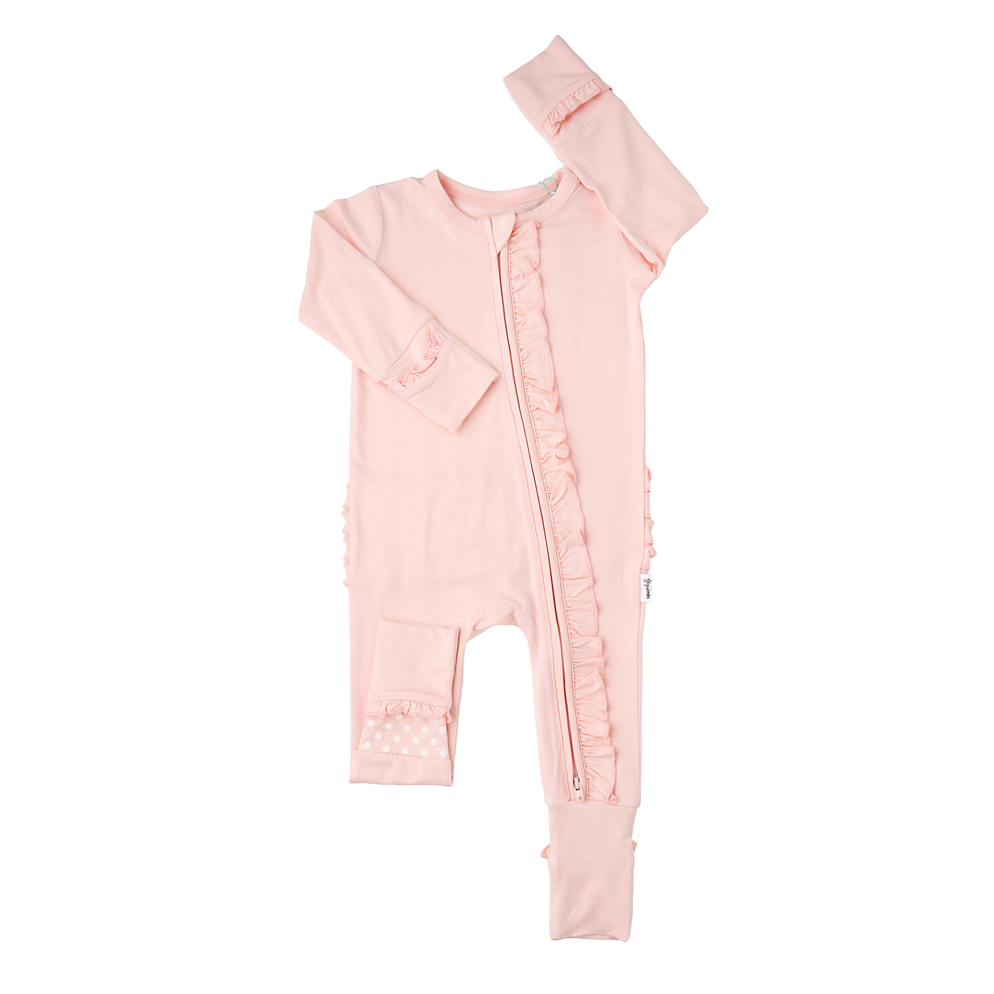 Light Pink RUFFLE ZIP