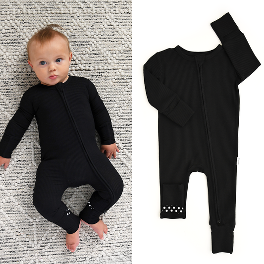 Onyx Ribbed ZIP