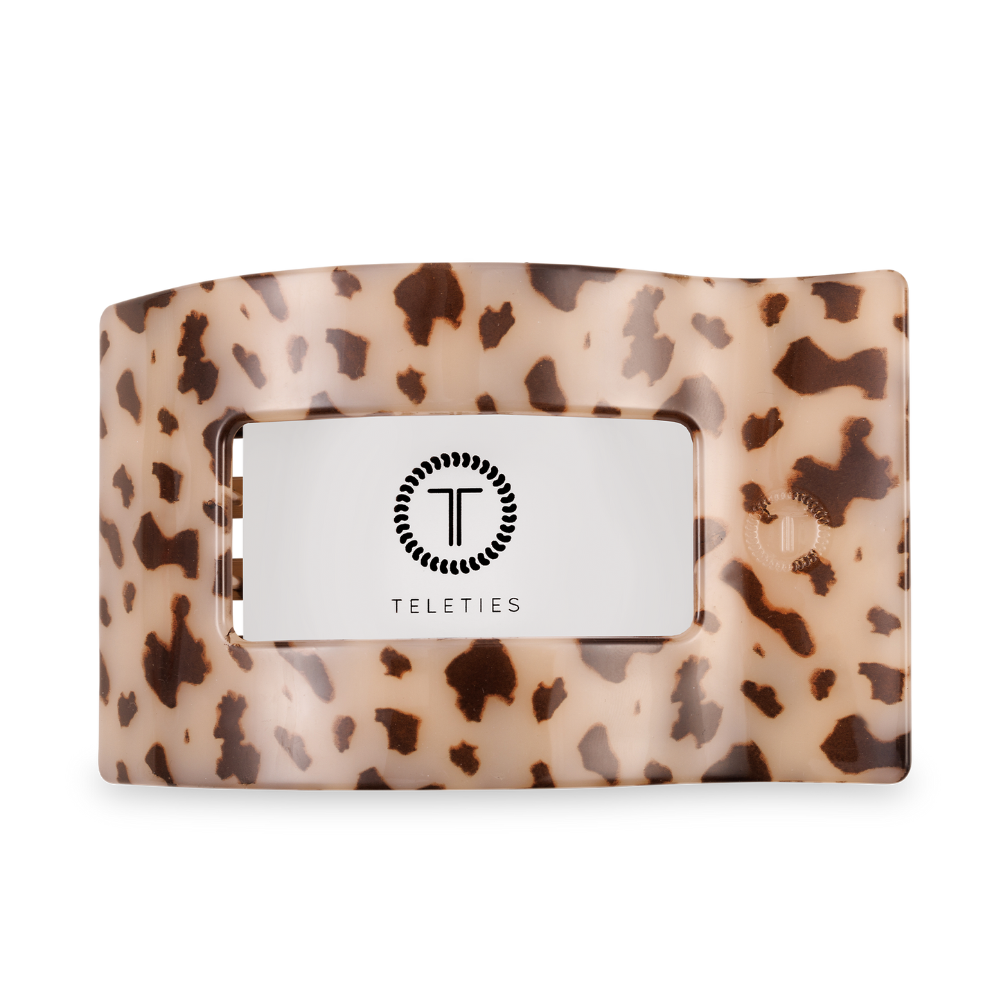 Flat Rectangle Hair Clip In Blonde Tortoise