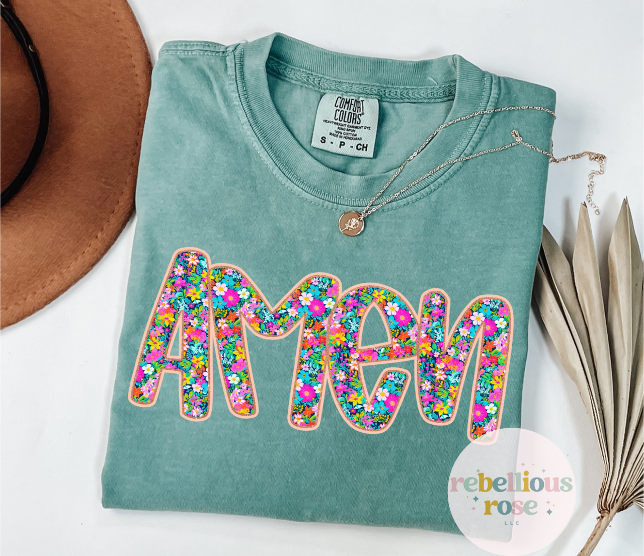 Floral Amen Graphic T-shirt