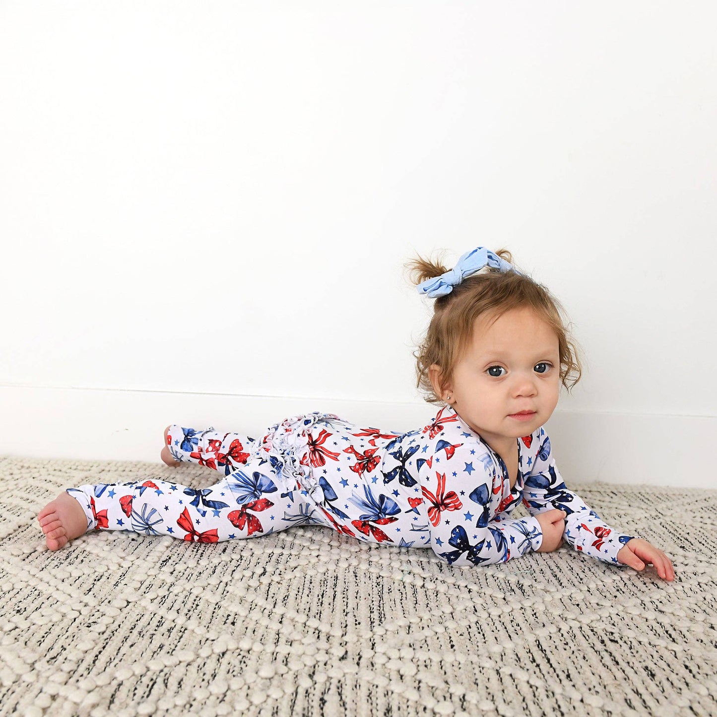 Eleanor Bows Ruffle Zip