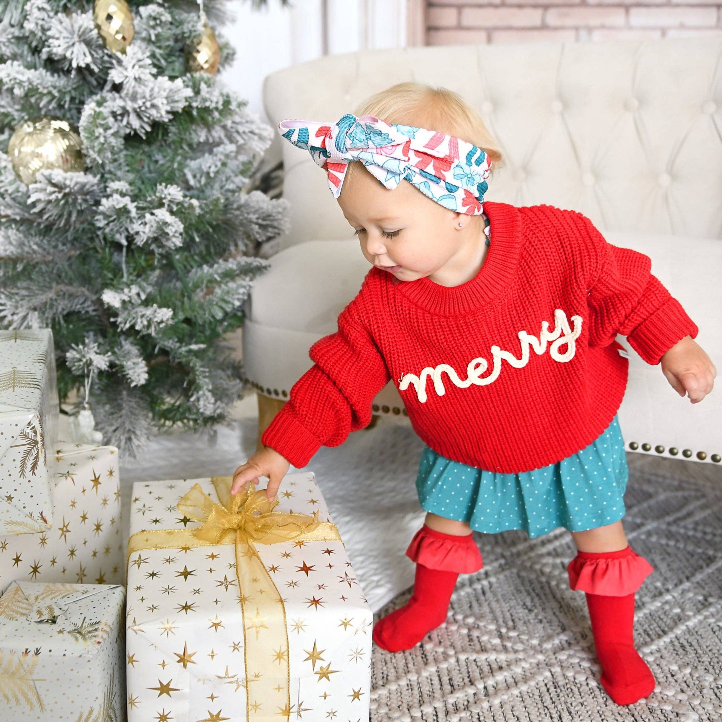 Red RUFFLE SOCKS