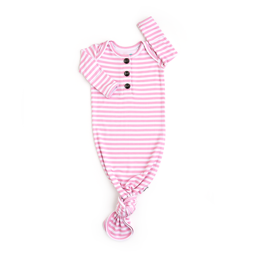 Lana Pink Ribbed GOWN