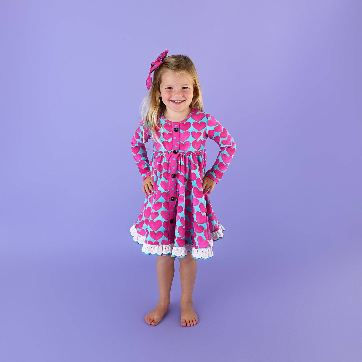 Cora Button Dress