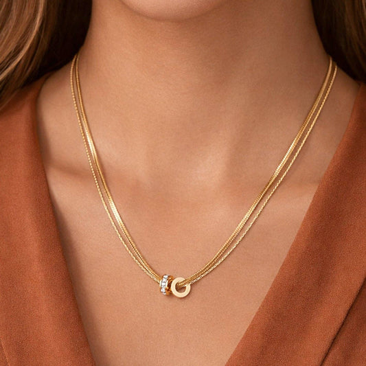 18K Gold Plated Waterproof Stainless Steel Chain Necklace