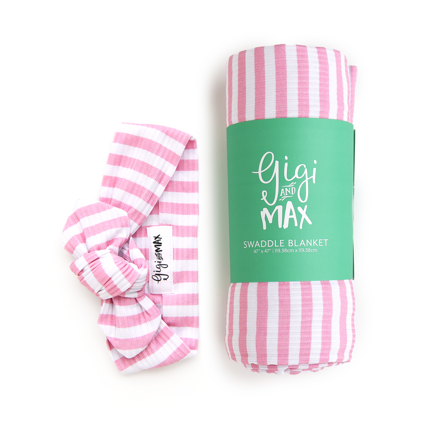 Lana Pink Ribbed SWADDLE