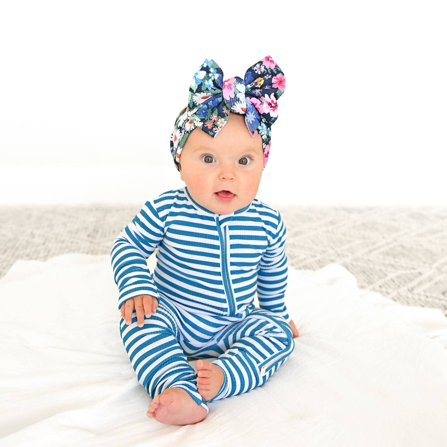 Cooper Blue Ribbed ZIP