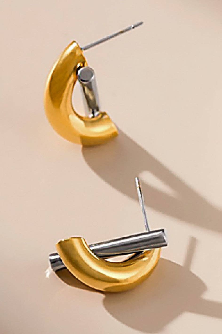 18K Gold Plated Waterproof Stainless Steel Stud Earrings
