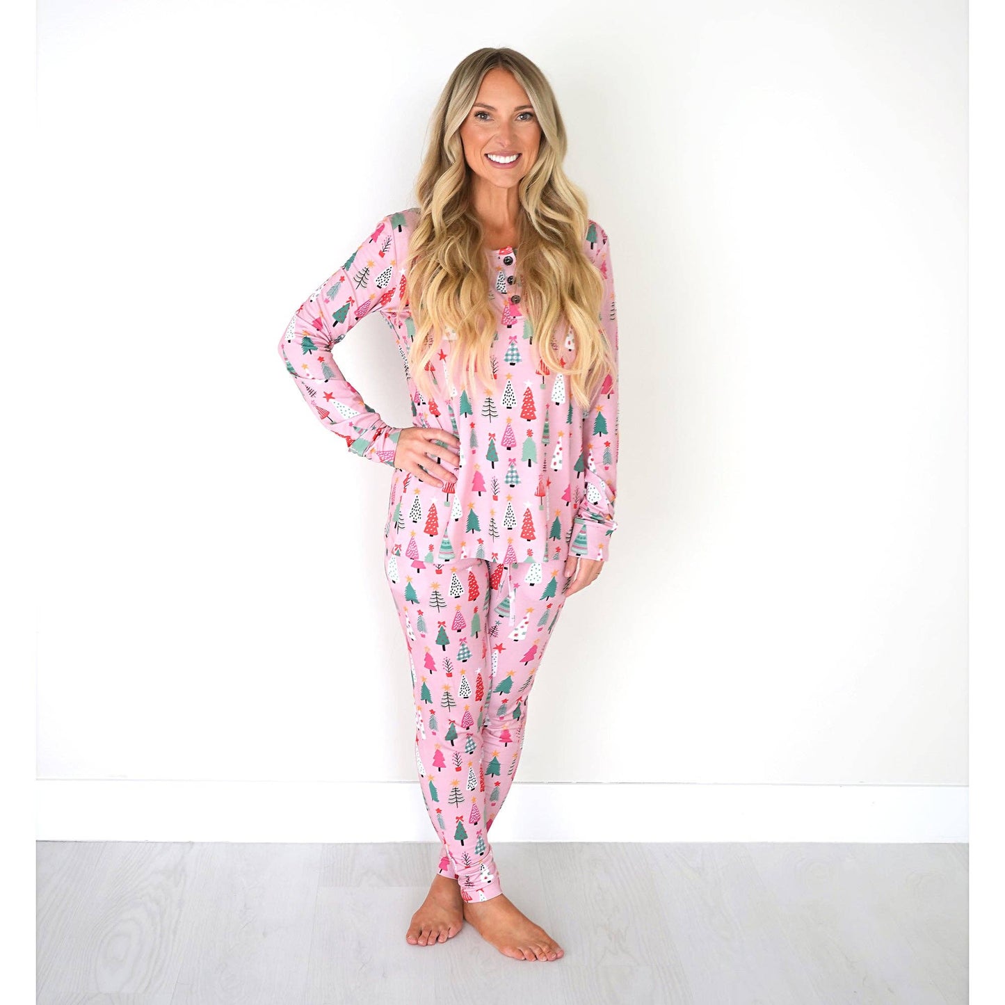 Noelle Pink Trees Mom 2 Piece