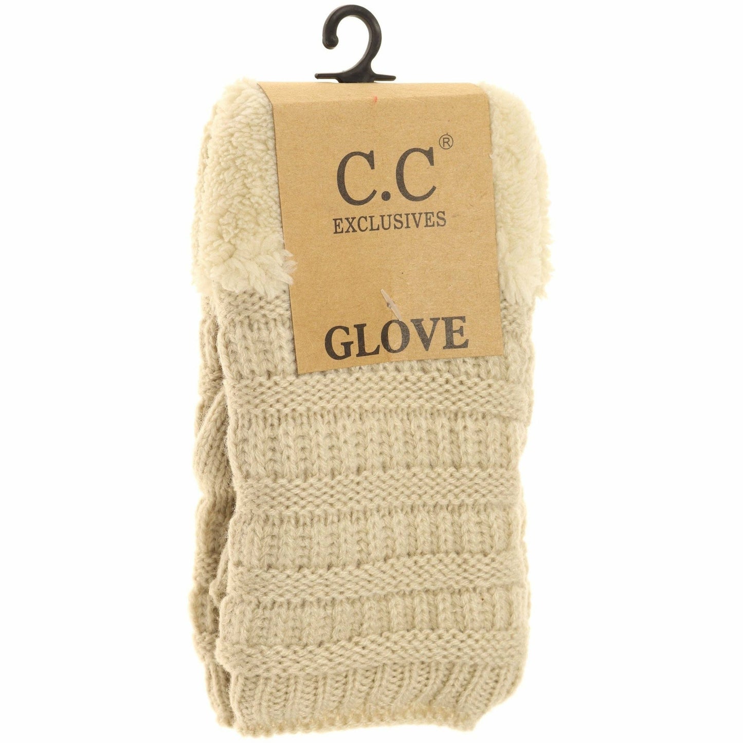 Fingerless Sherpa Lined Women's Gloves