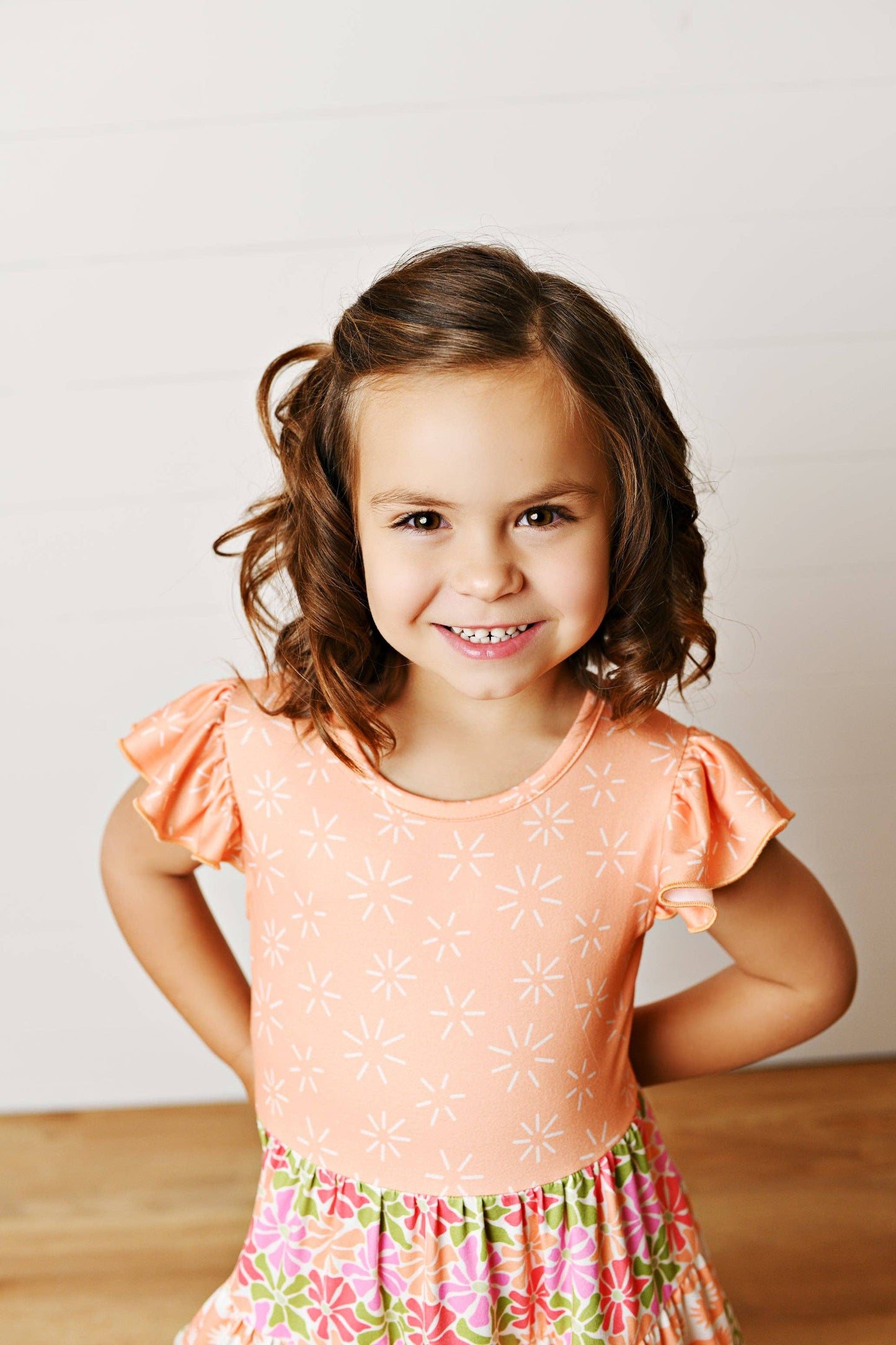 Girls Peyton Tiered Dress