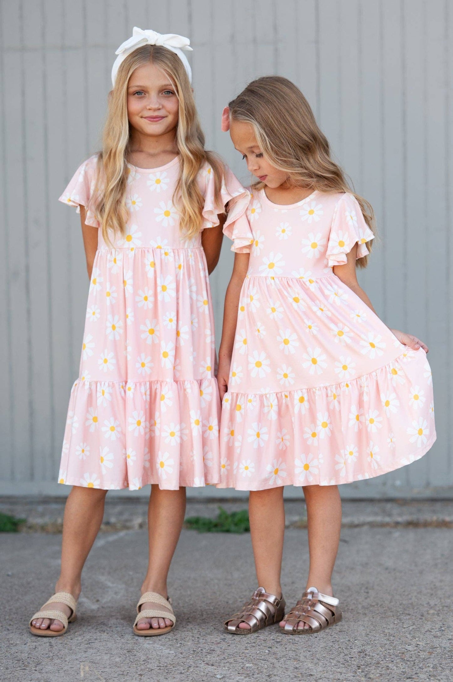 Girls Emma Spring Daisy Dress