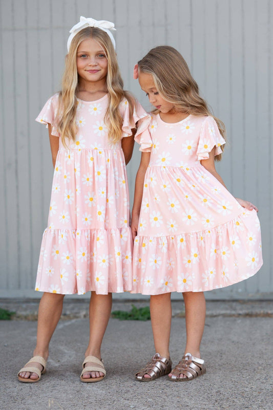 Girls Emma Spring Daisy Dress