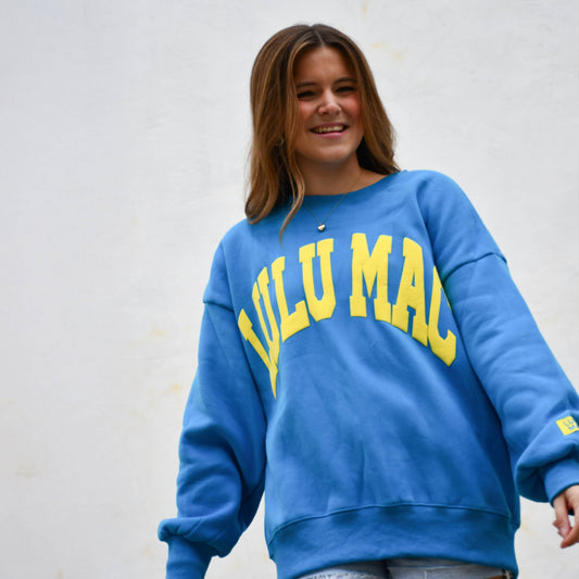 Lulu Mac Cyan/Yellow Sweatshirt