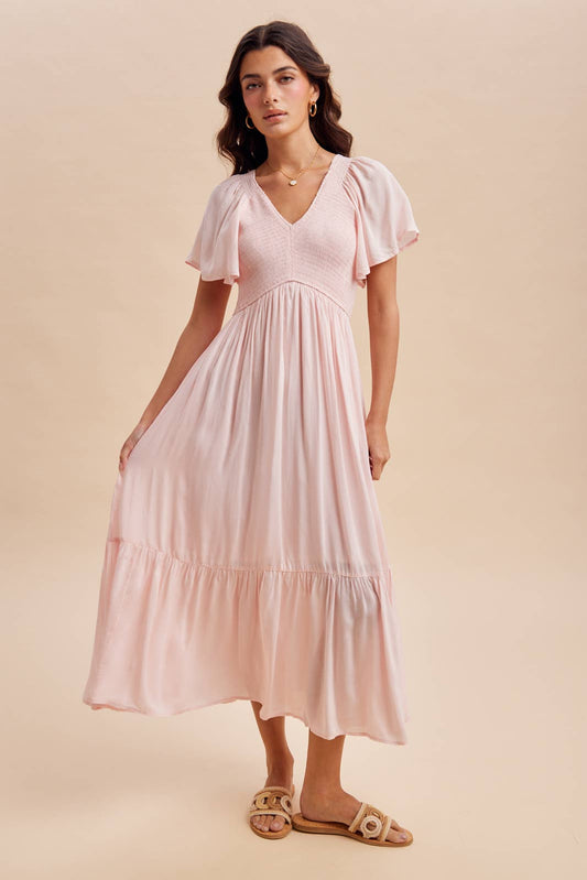 MODAL SMOCKED DRESS