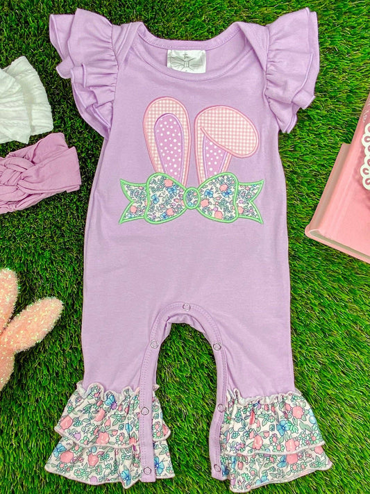 Purple Bunny Infant Romper