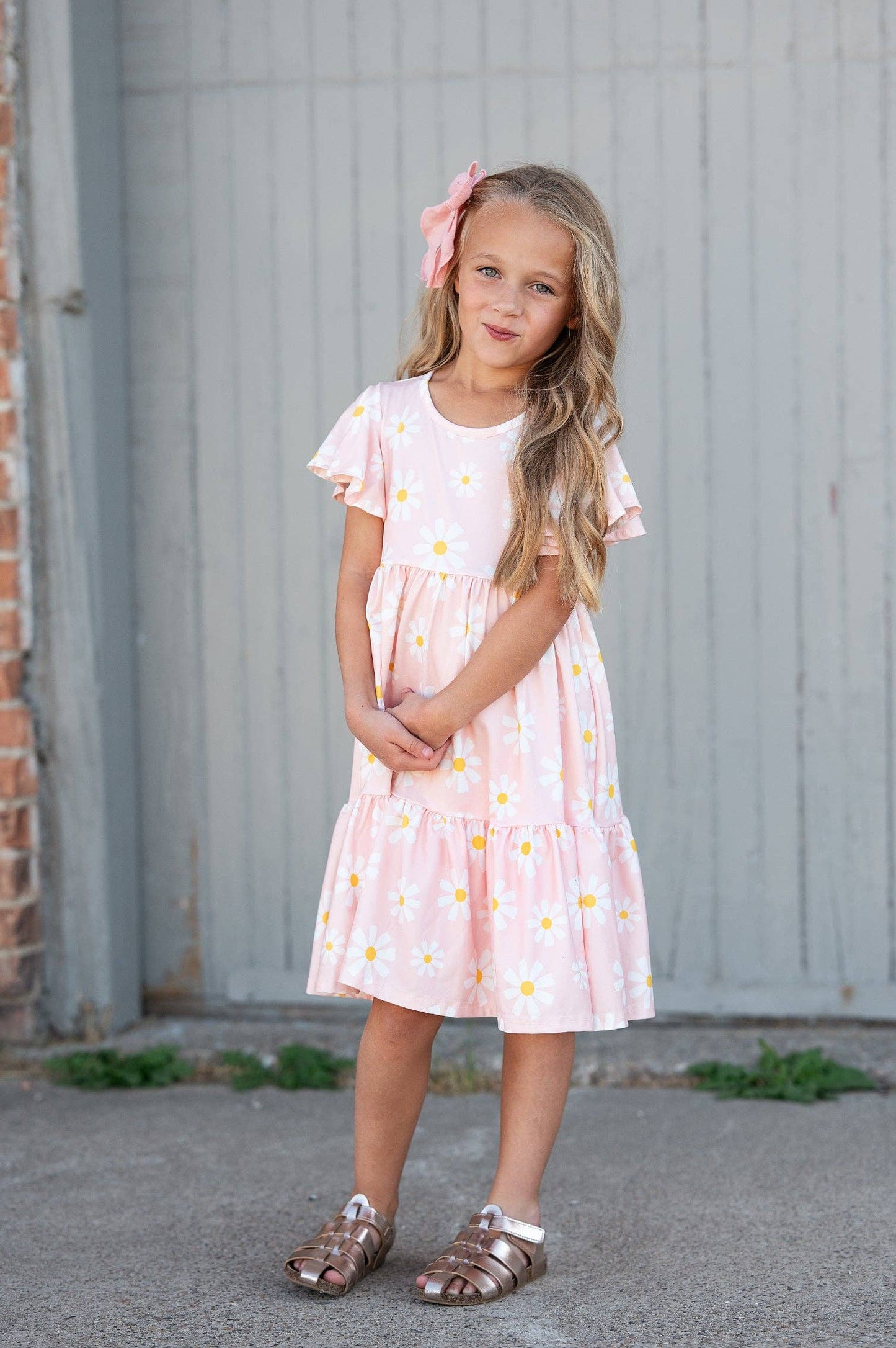 Girls Emma Spring Daisy Dress