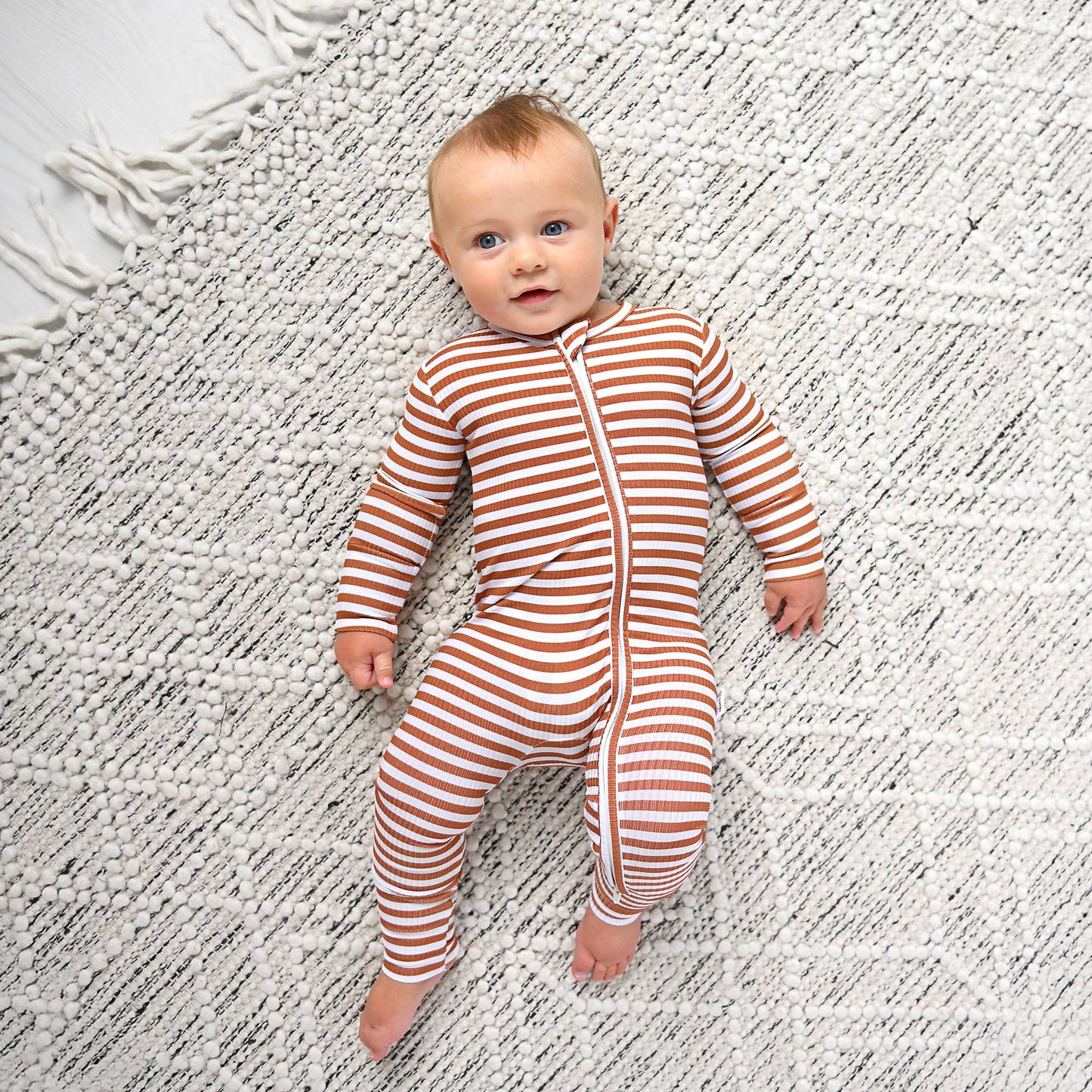 Chase Brown Ribbed ZIP