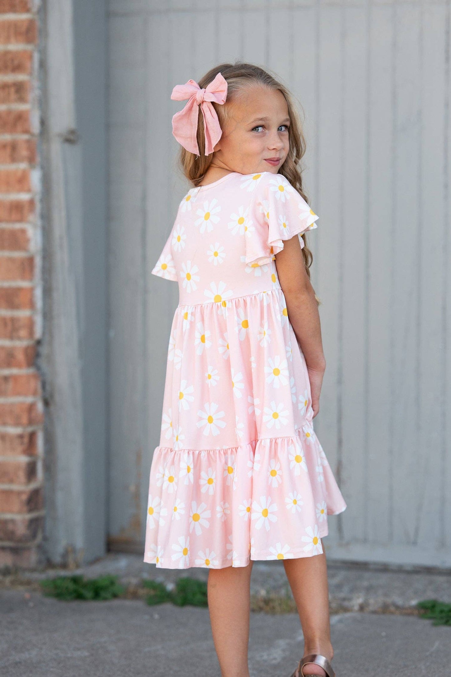 Girls Emma Spring Daisy Dress