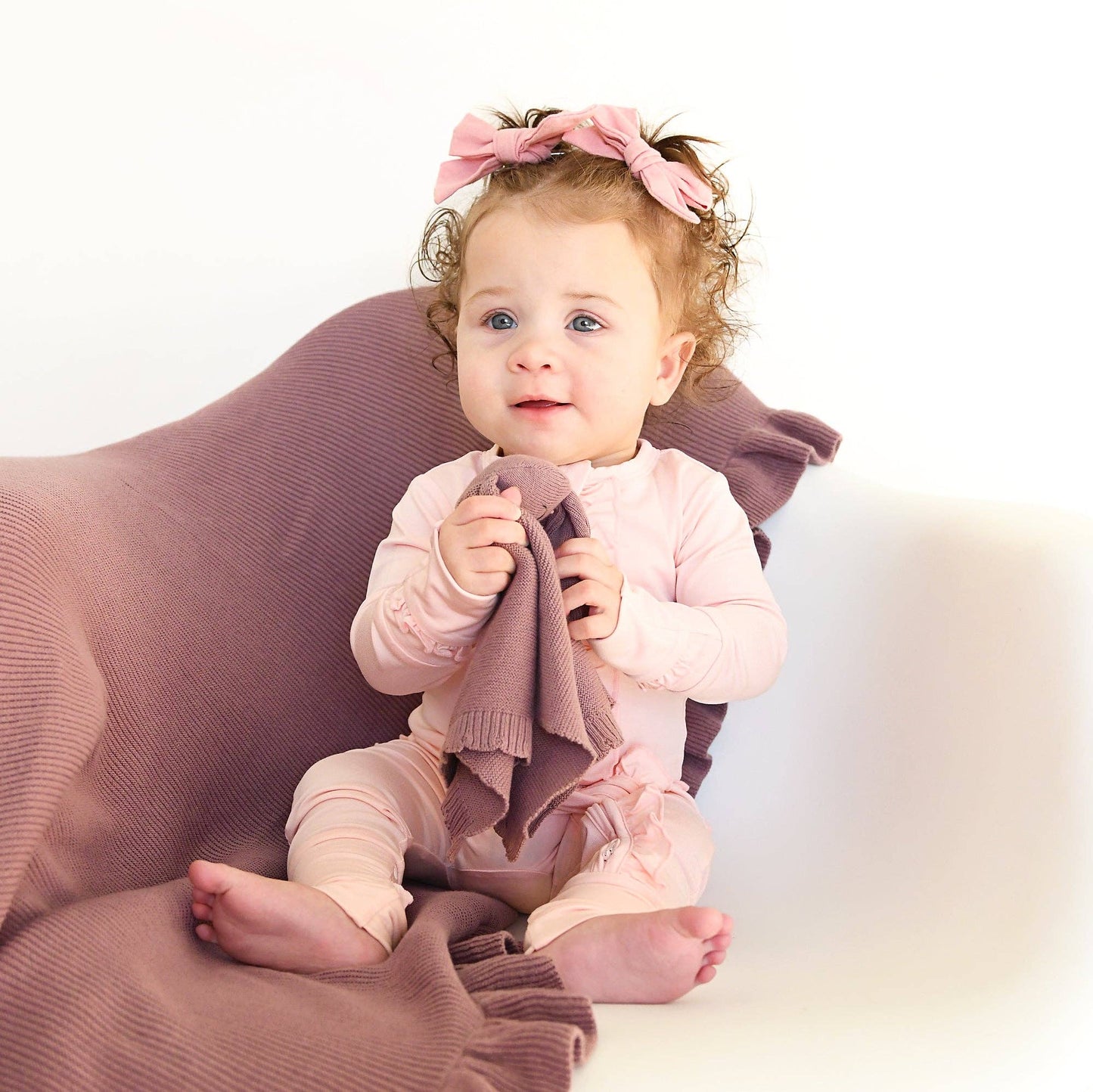 Light Pink RUFFLE ZIP