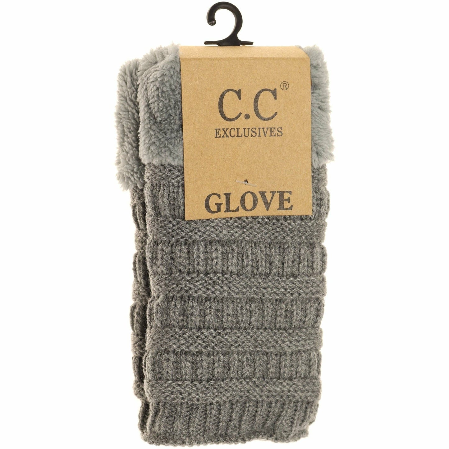 Fingerless Sherpa Lined Women's Gloves