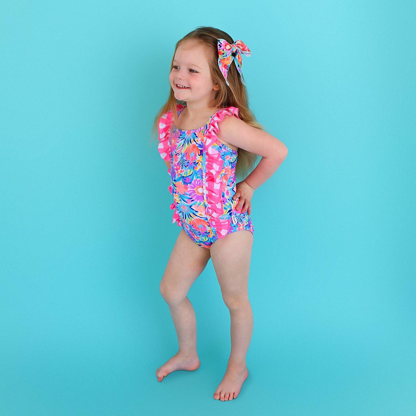Megan Floral TANK ONE PIECE SWIMSUIT