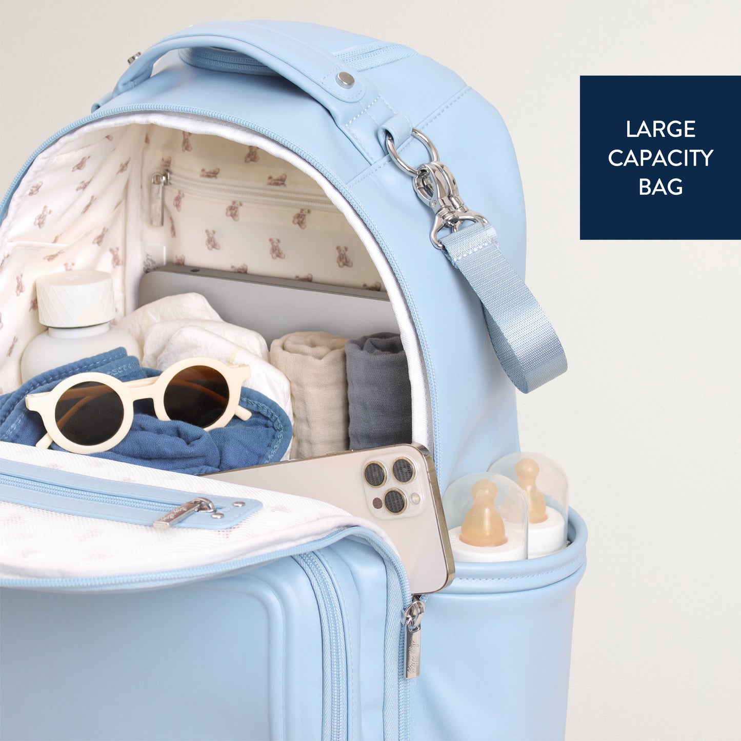 Teddy Blue Boss Plus™ Backpack Diaper Bag