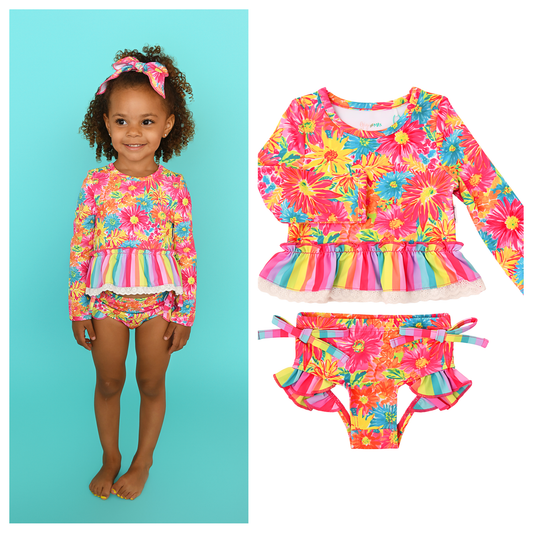 Molly RASH GUARD TWO PIECE SWIM SET