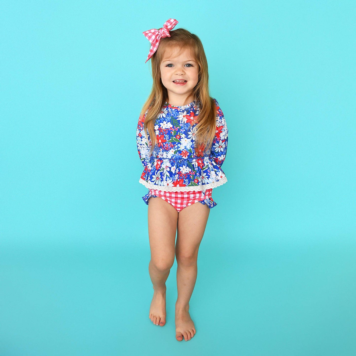 Presley RASH GUARD TWO PIECE SWIM SET