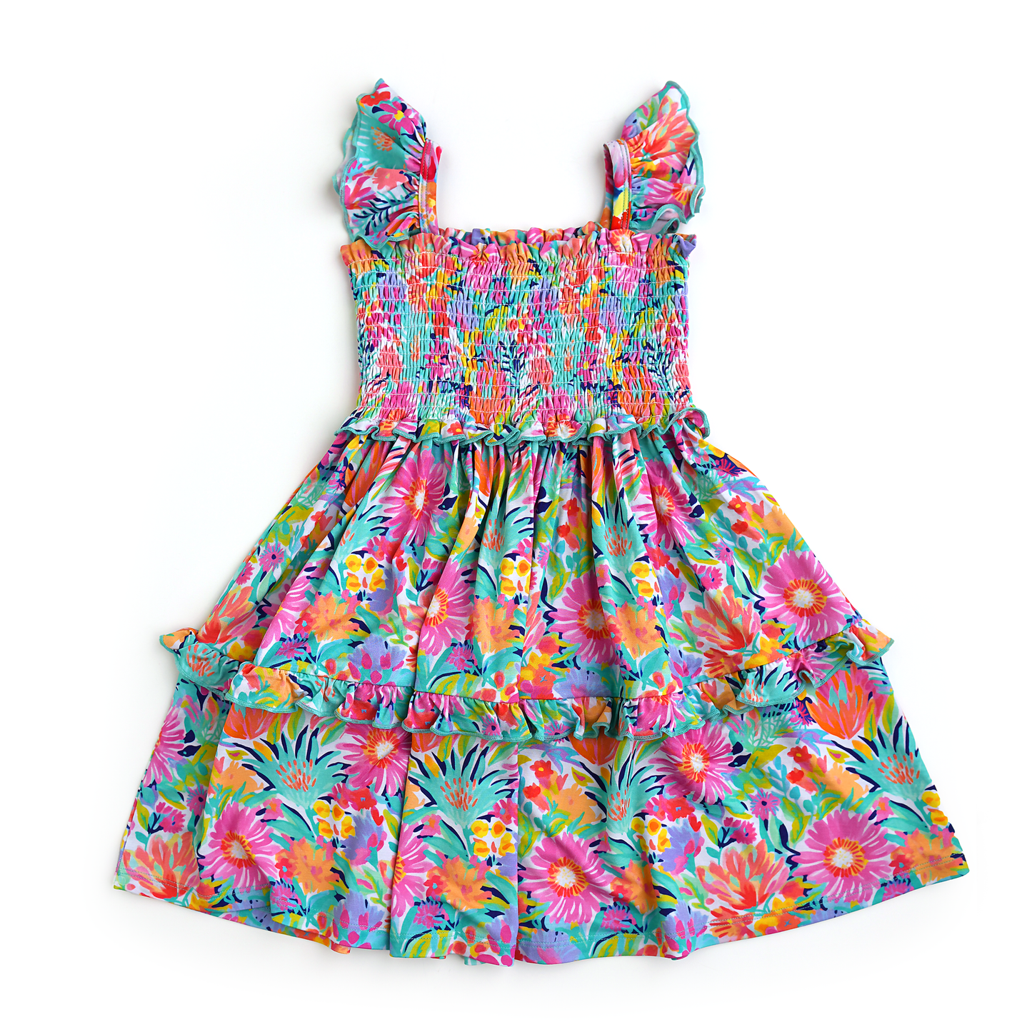 Megan Floral Smocked Dress