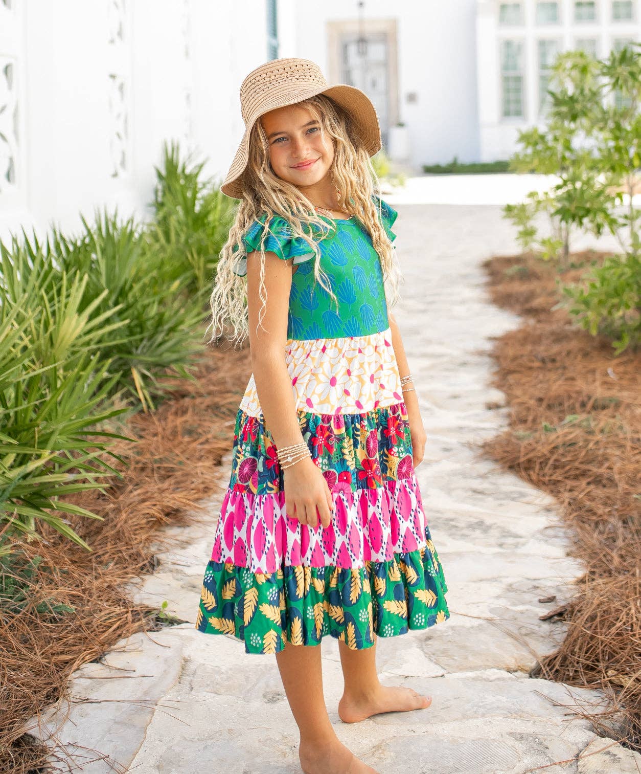 Kids Emalie Tiered Dress