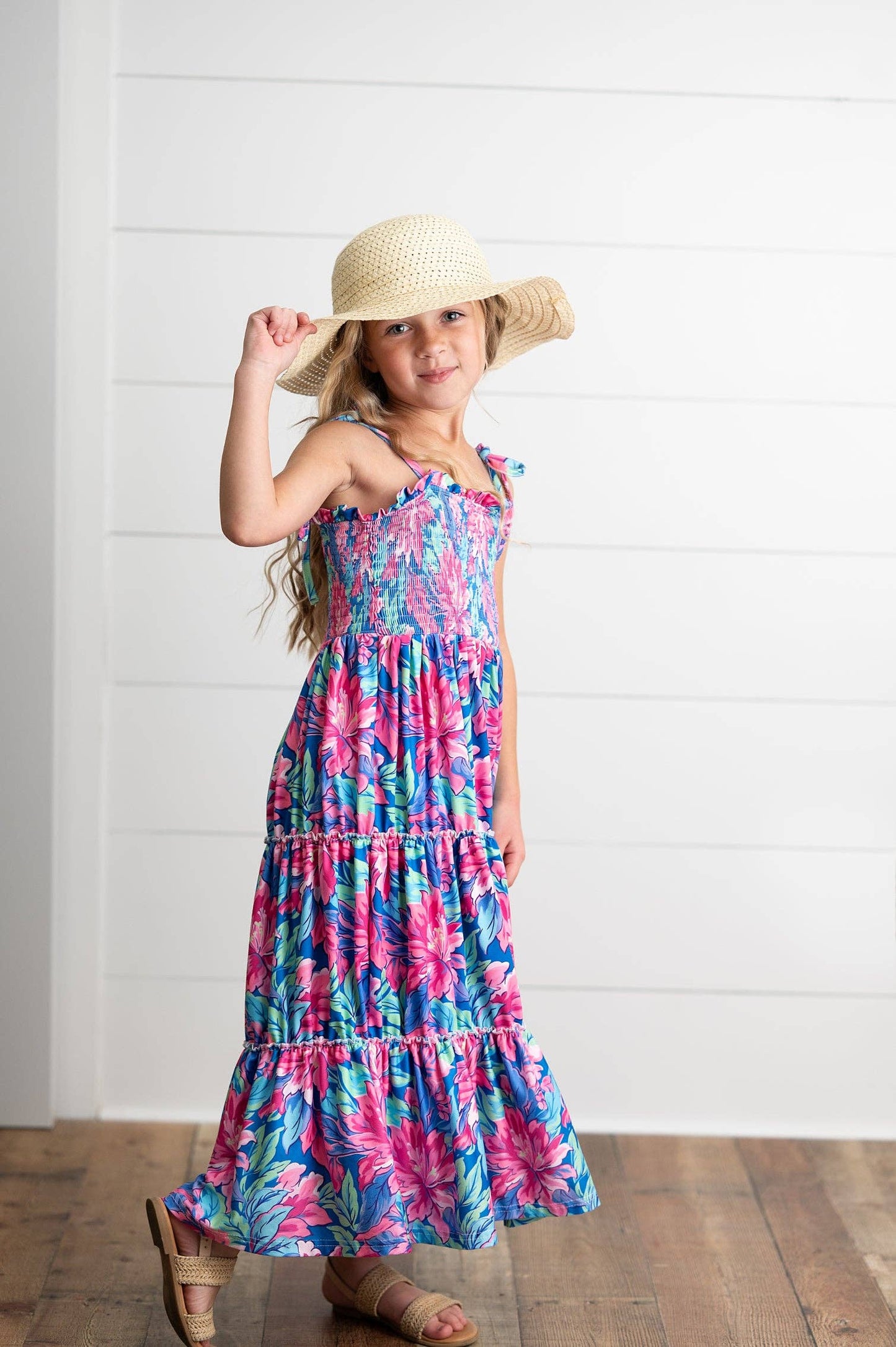 Girls Tiered Maxi Dress