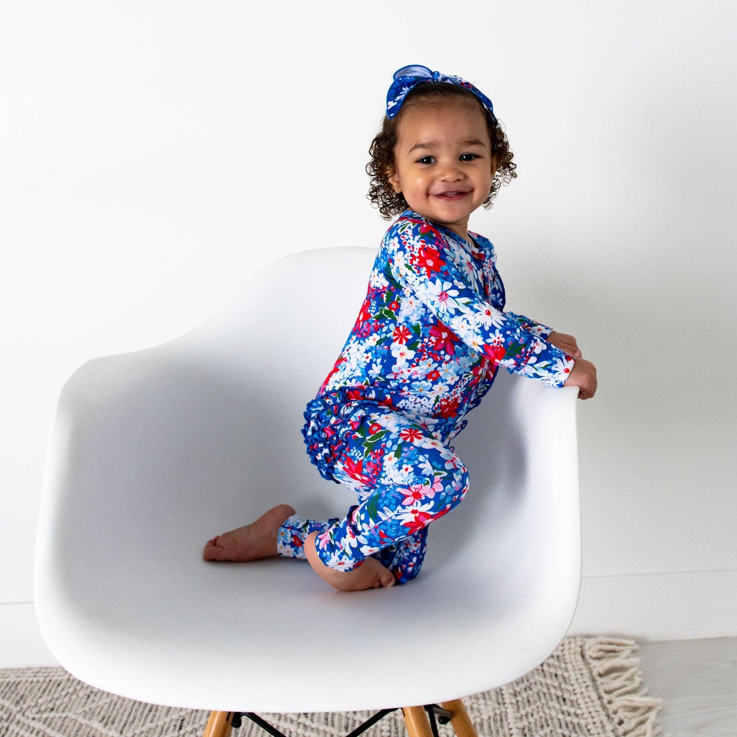 Presley Floral Ruffle Zip